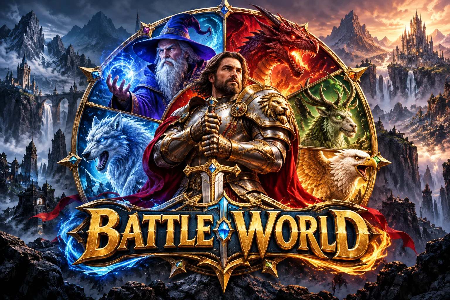 Reka bentuk tajuk Battle World