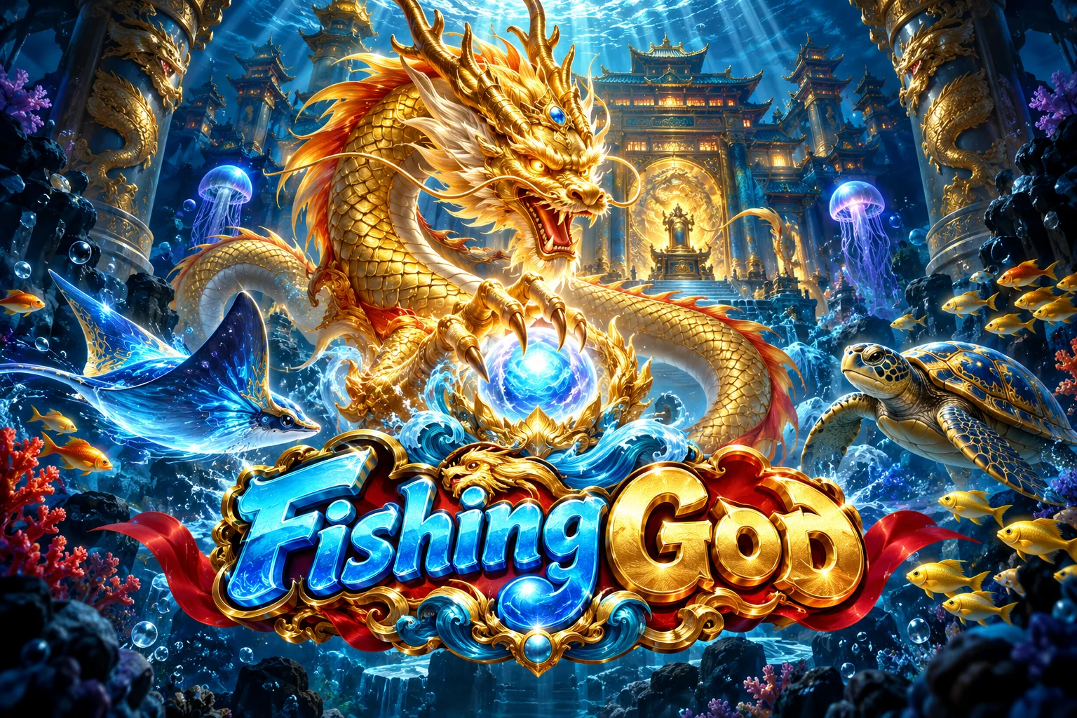 Reka bentuk tajuk Fishing God