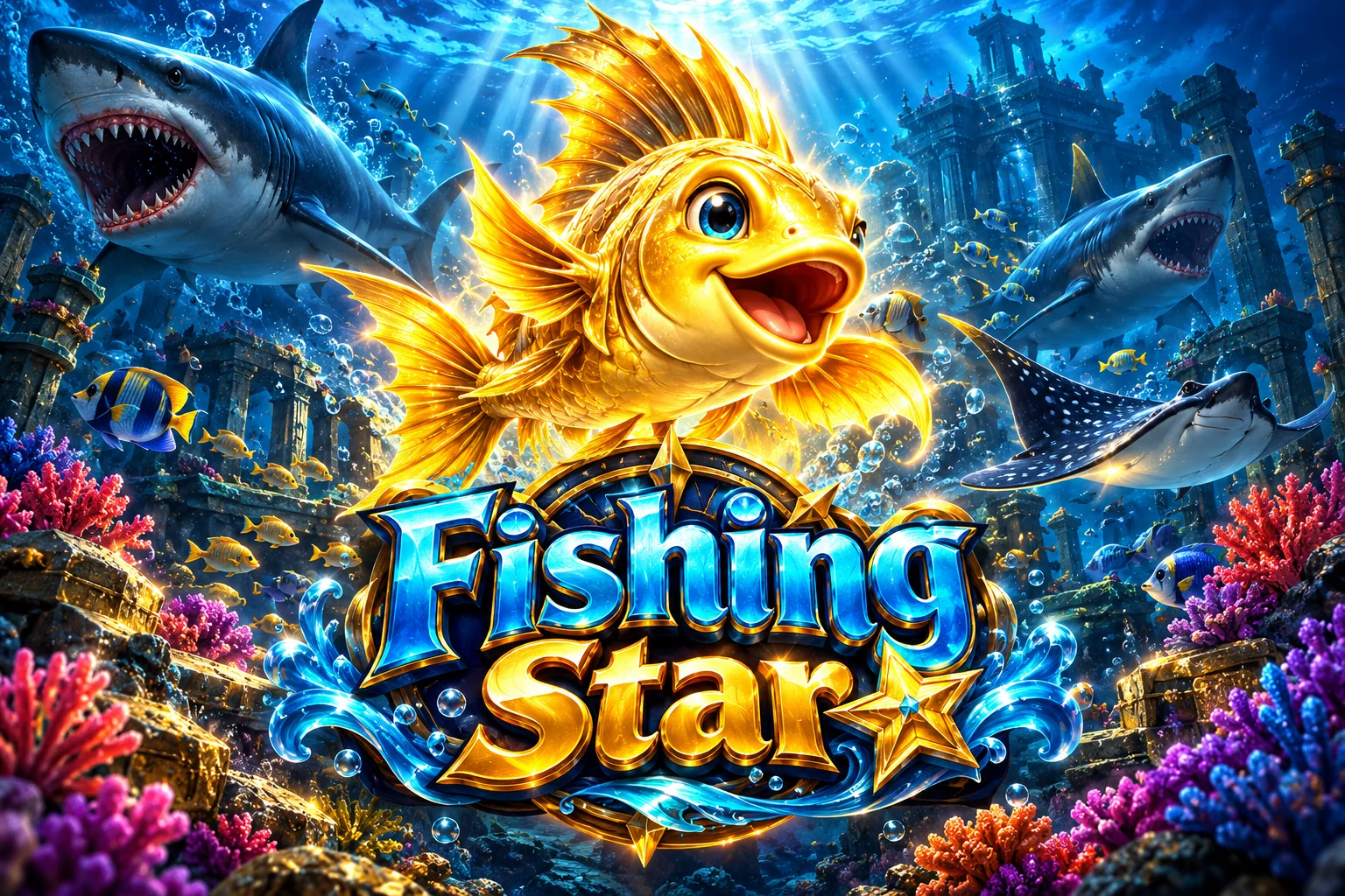 Reka bentuk tajuk Fishing Star