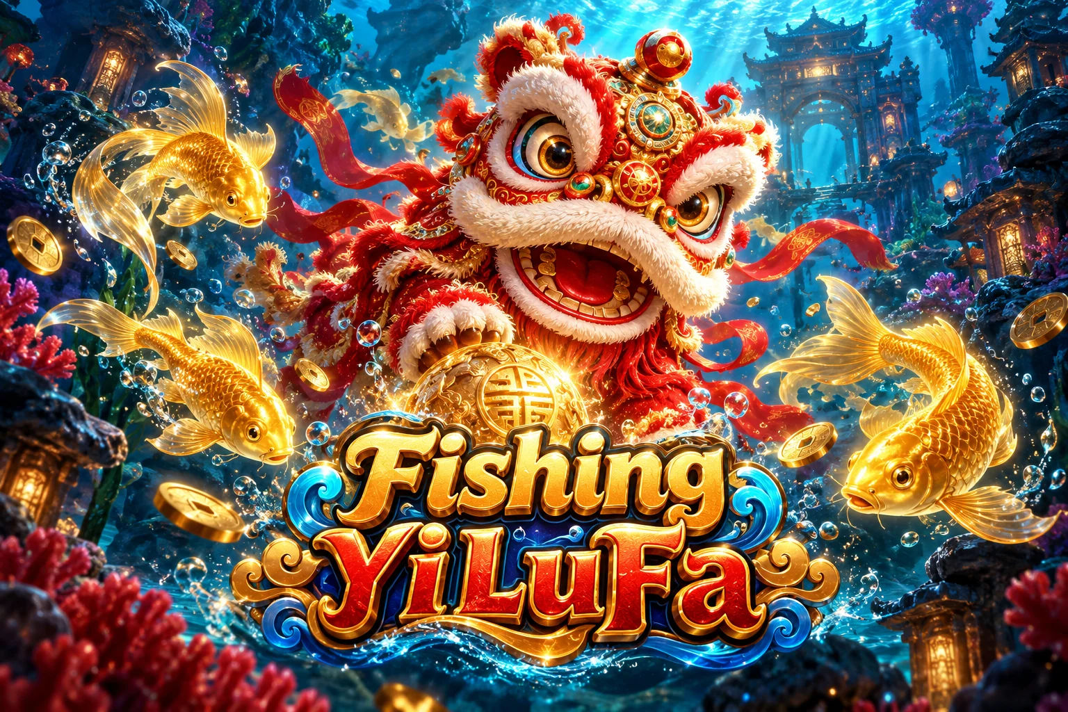 Reka bentuk tajuk Fishing YiLuFa